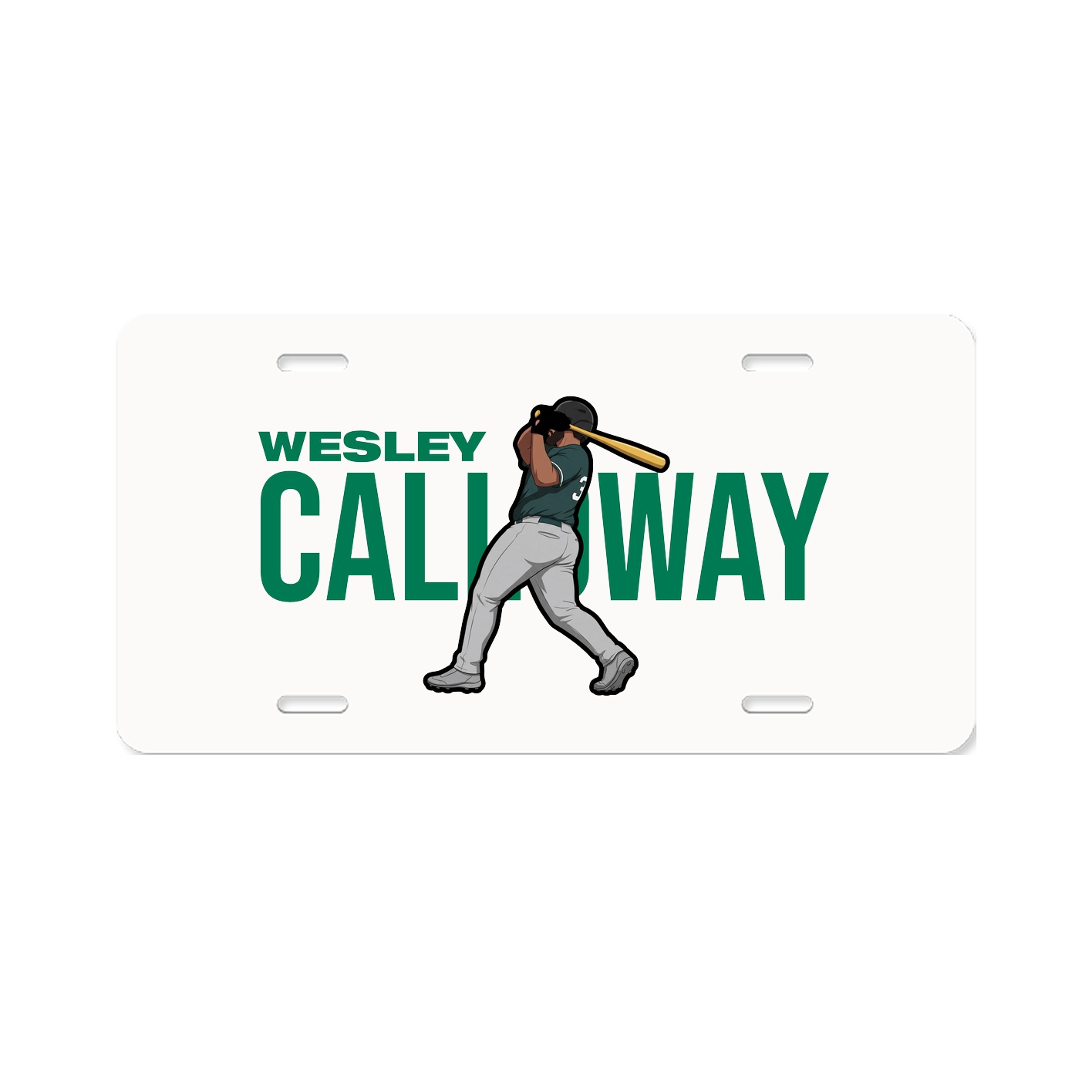 License Plate — Player Name in Classic