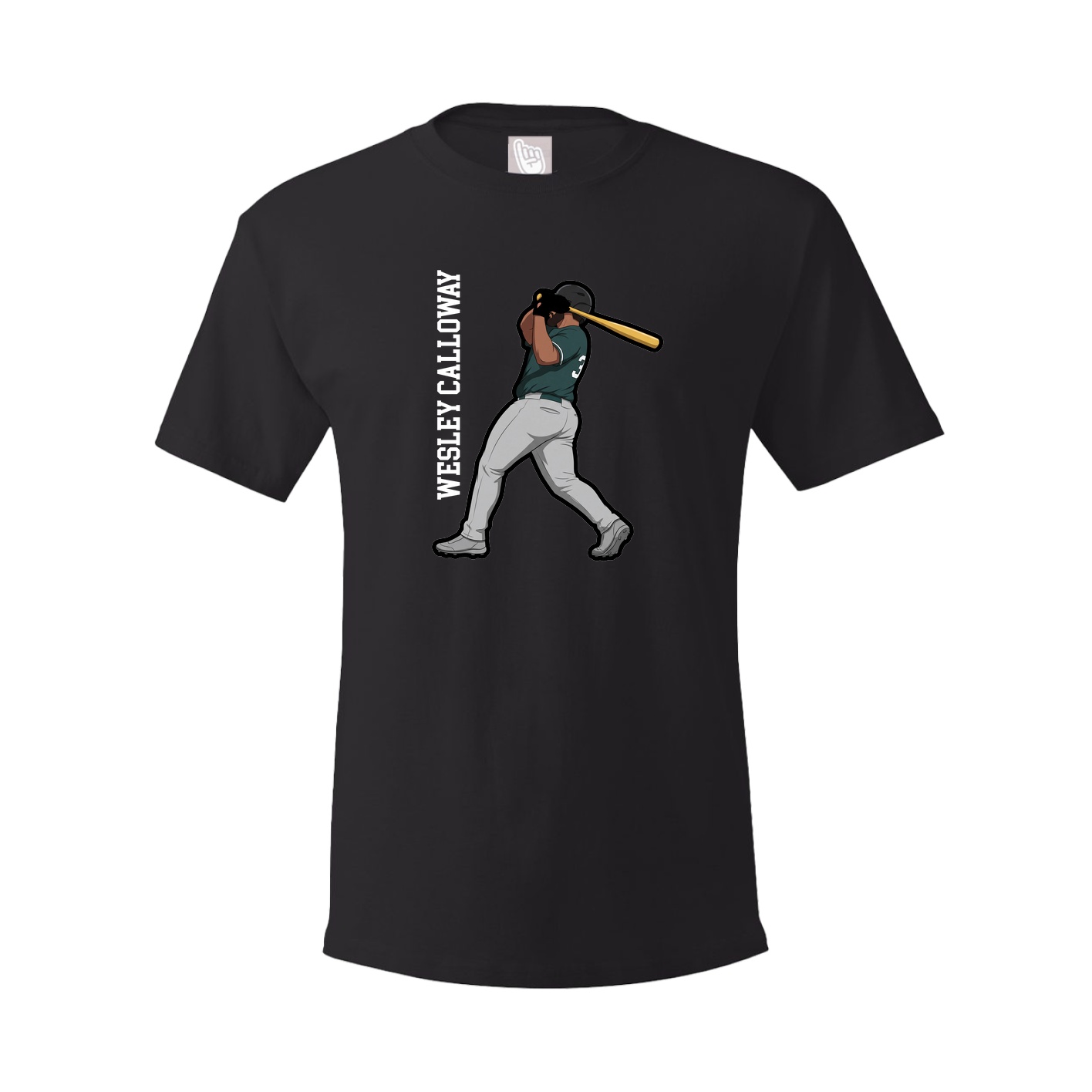 Tee — Name Vertical in Black