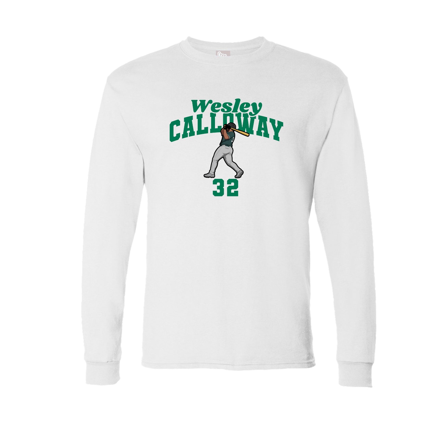 Long Sleeve Tee — Signature Arch in White