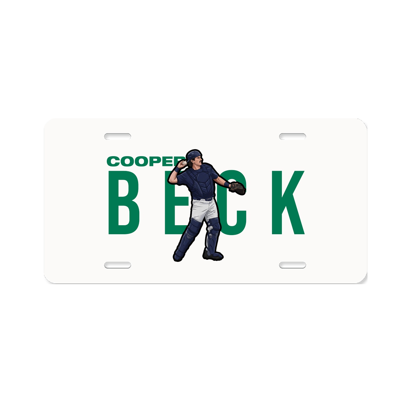 License Plate — Player Name in Classic