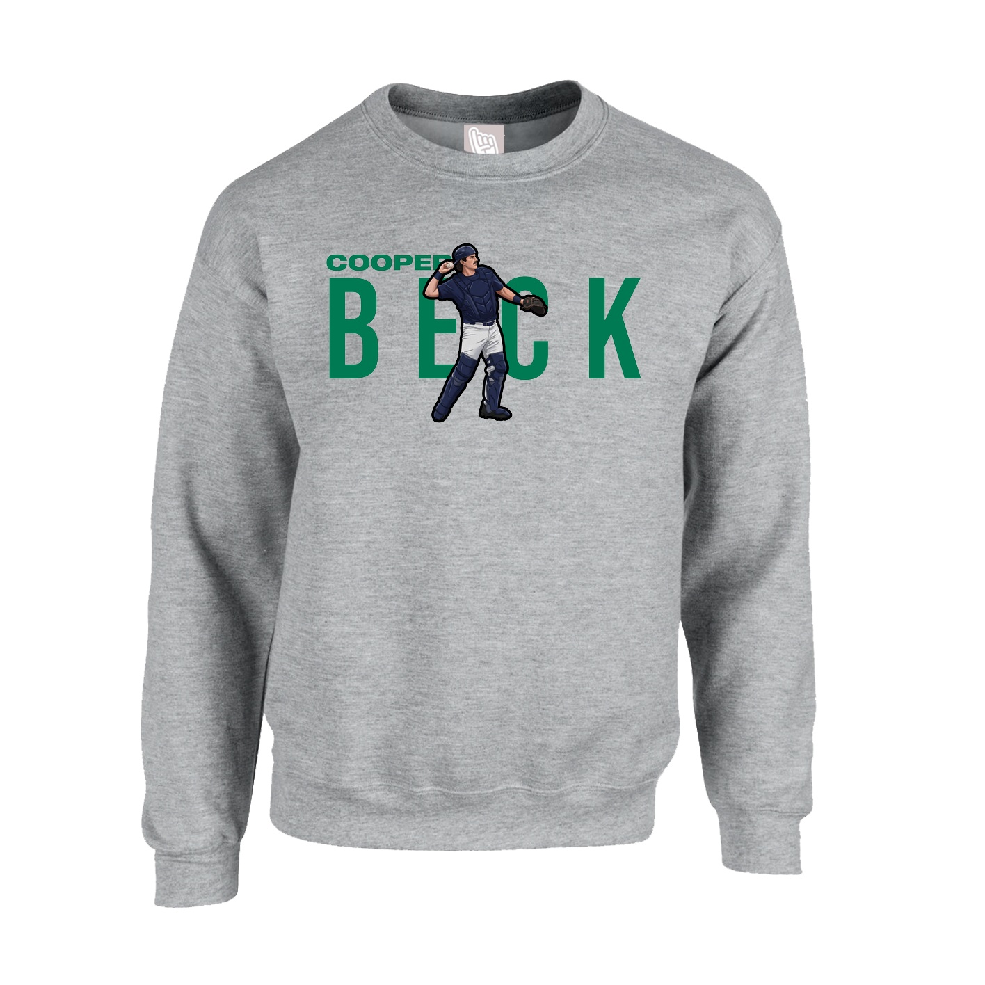 Fleece Crew — Player Name in Grey