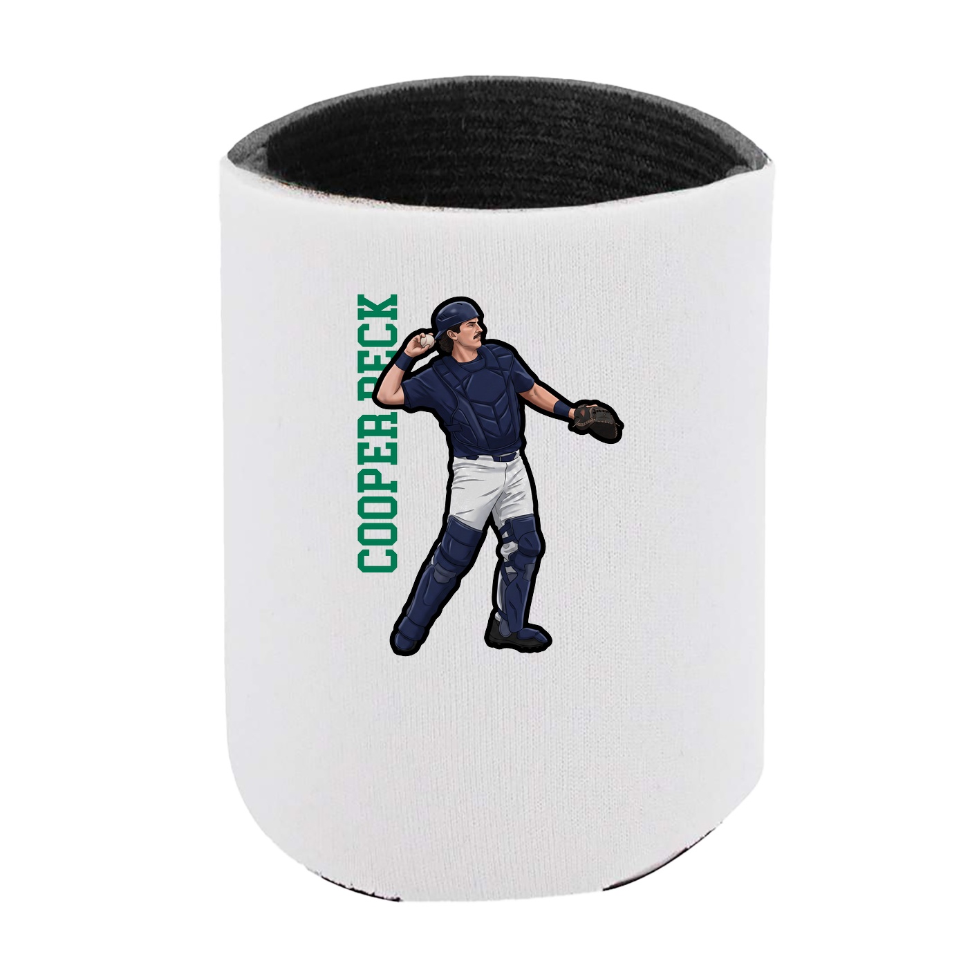 Can Holder — Name Vertical in White