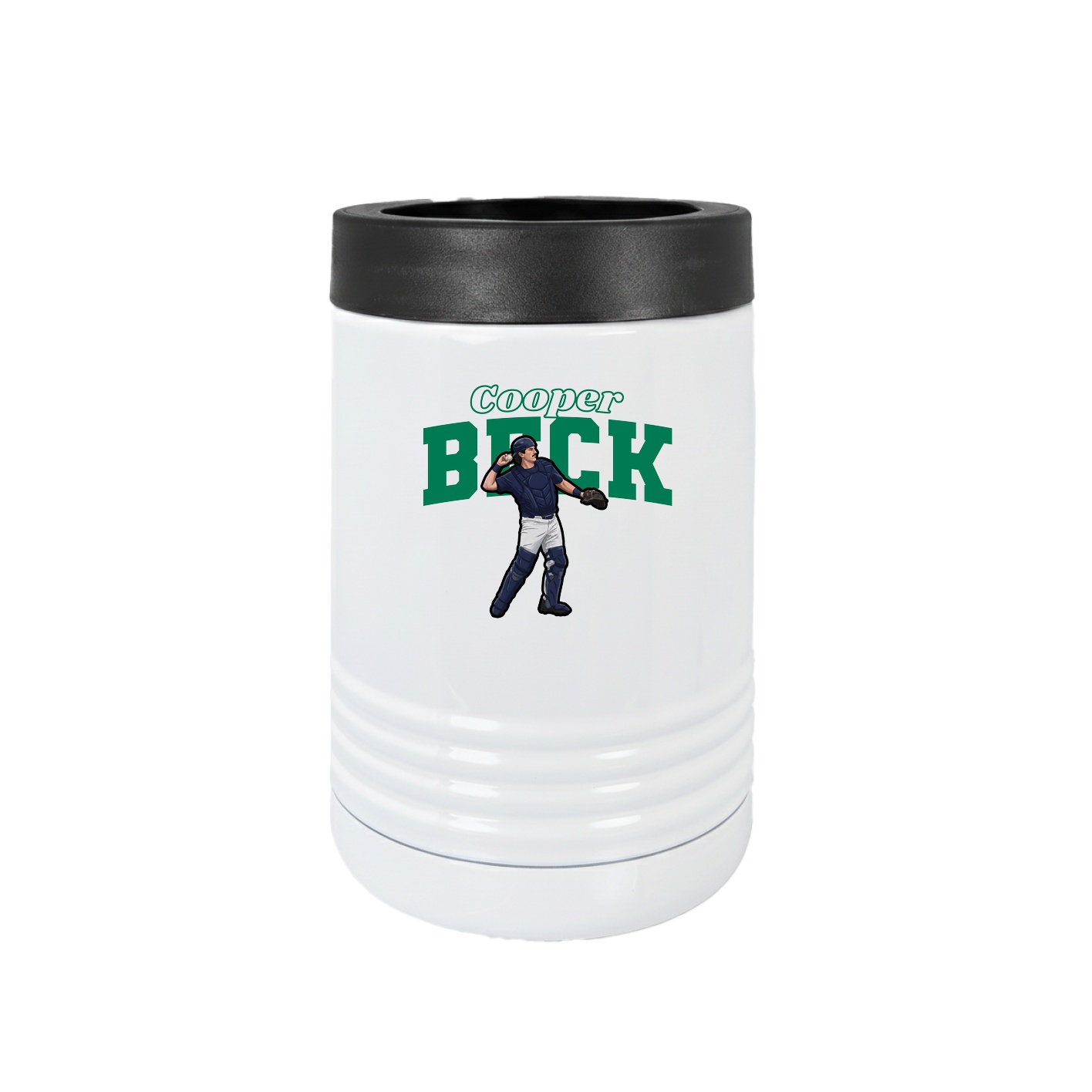 Beverage Holder — Name Arch in White