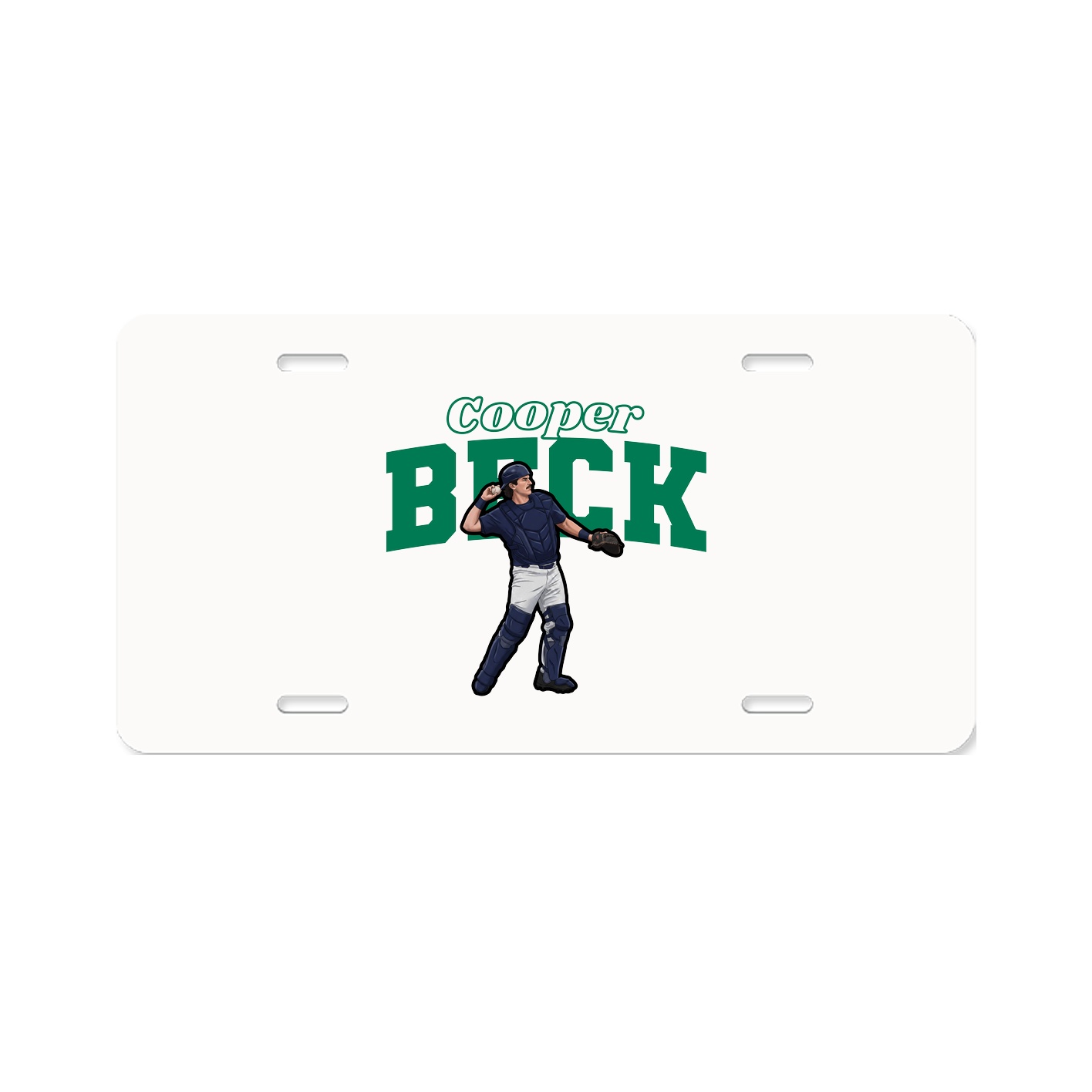 License Plate — Name Arch in Classic