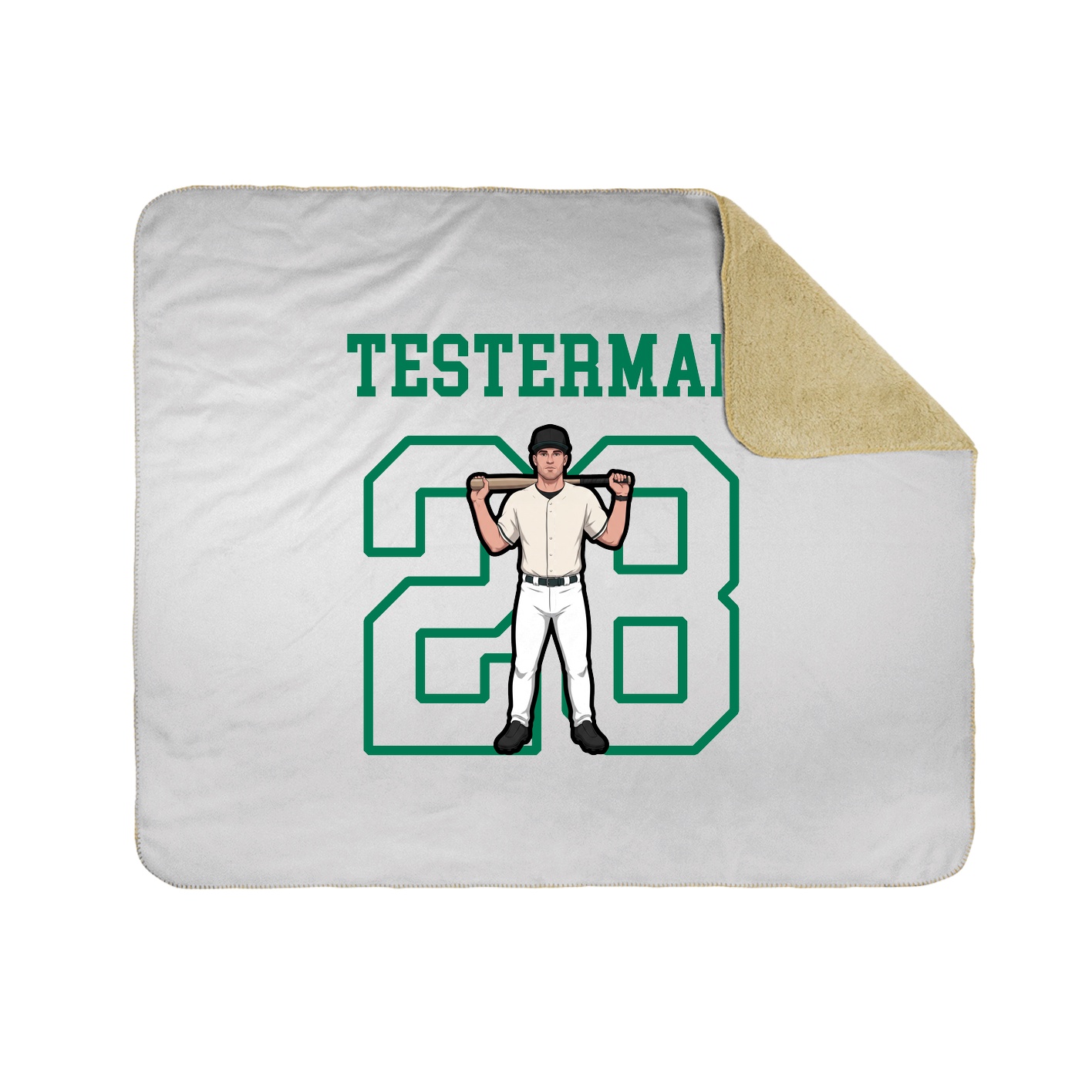 Throw Blanket — Shirsey in White