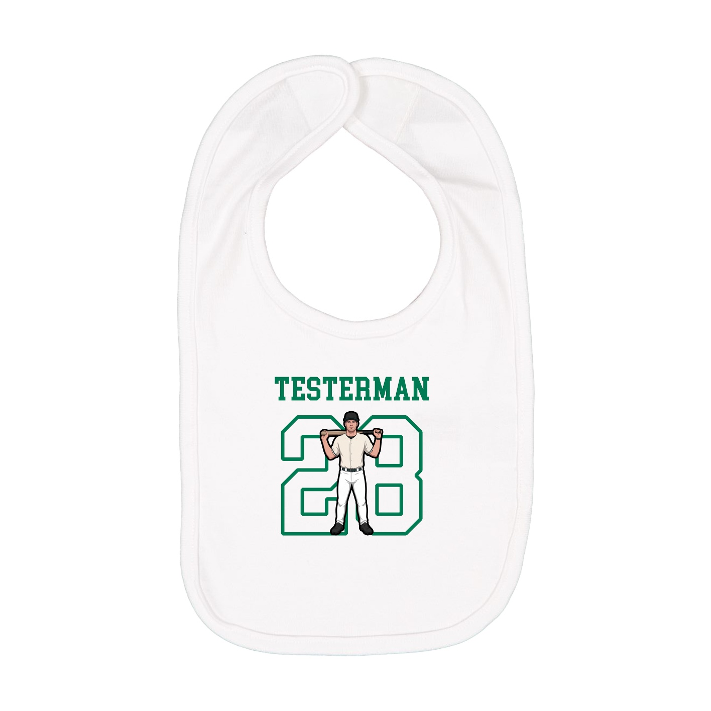 Infant Bib — Shirsey in White