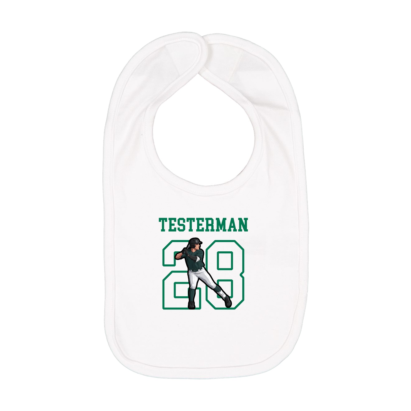 Infant Bib — Shirsey in White