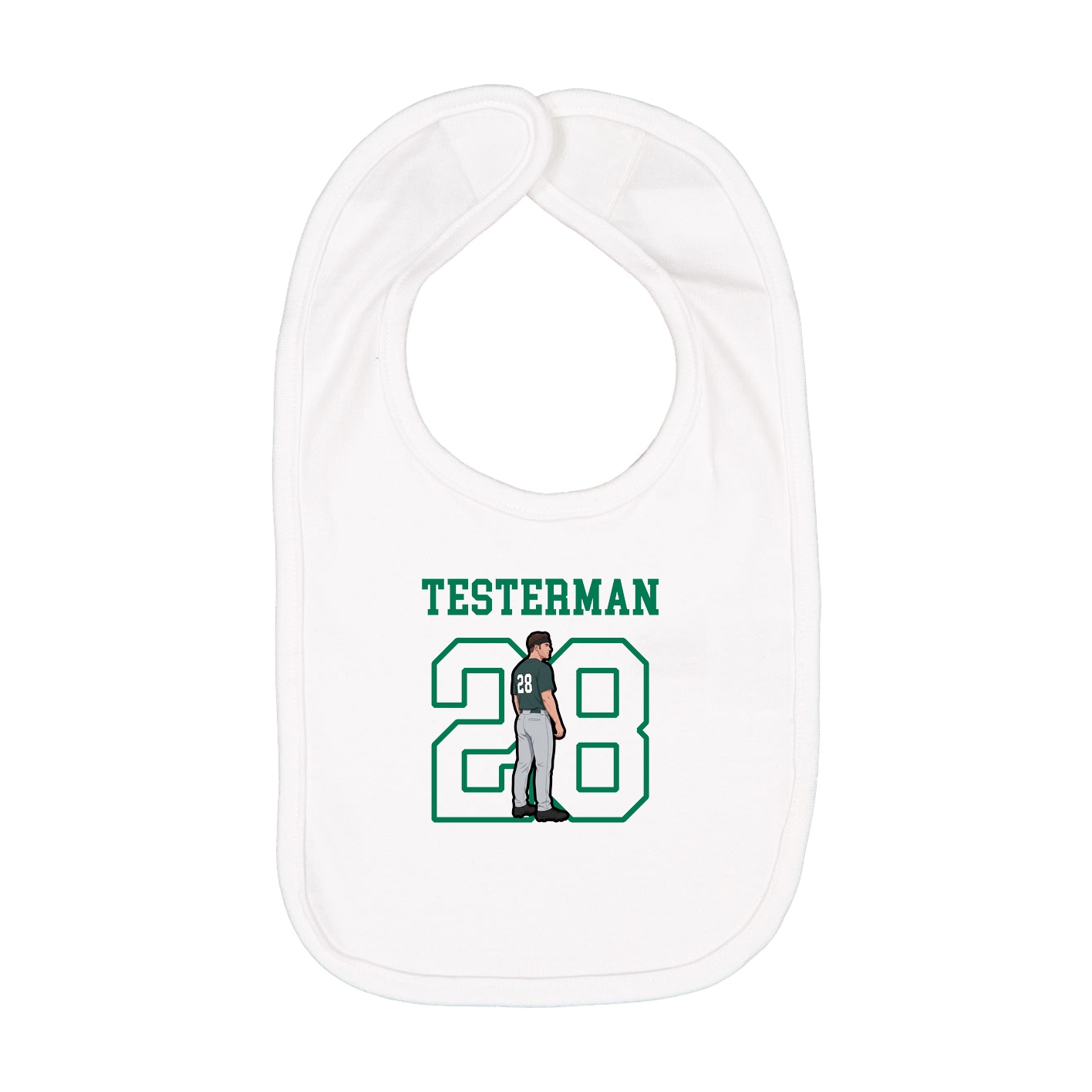 Infant Bib — Shirsey in White