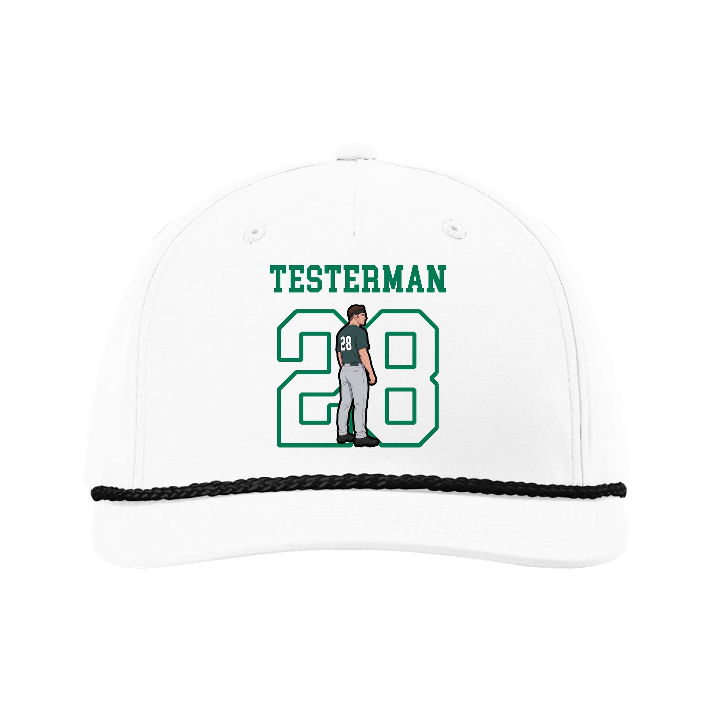 Five-Panel Classic Rope Cap — Shirsey in White