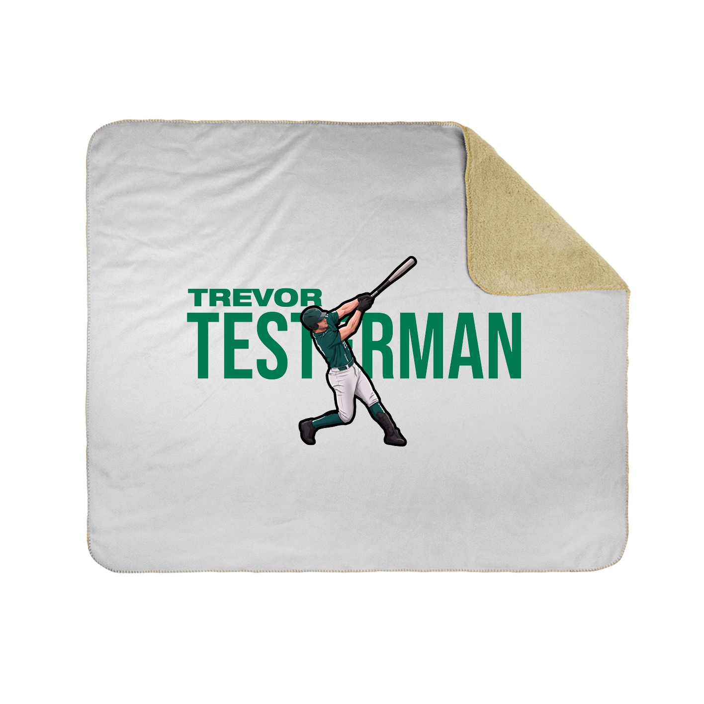 Throw Blanket — Player Name in White