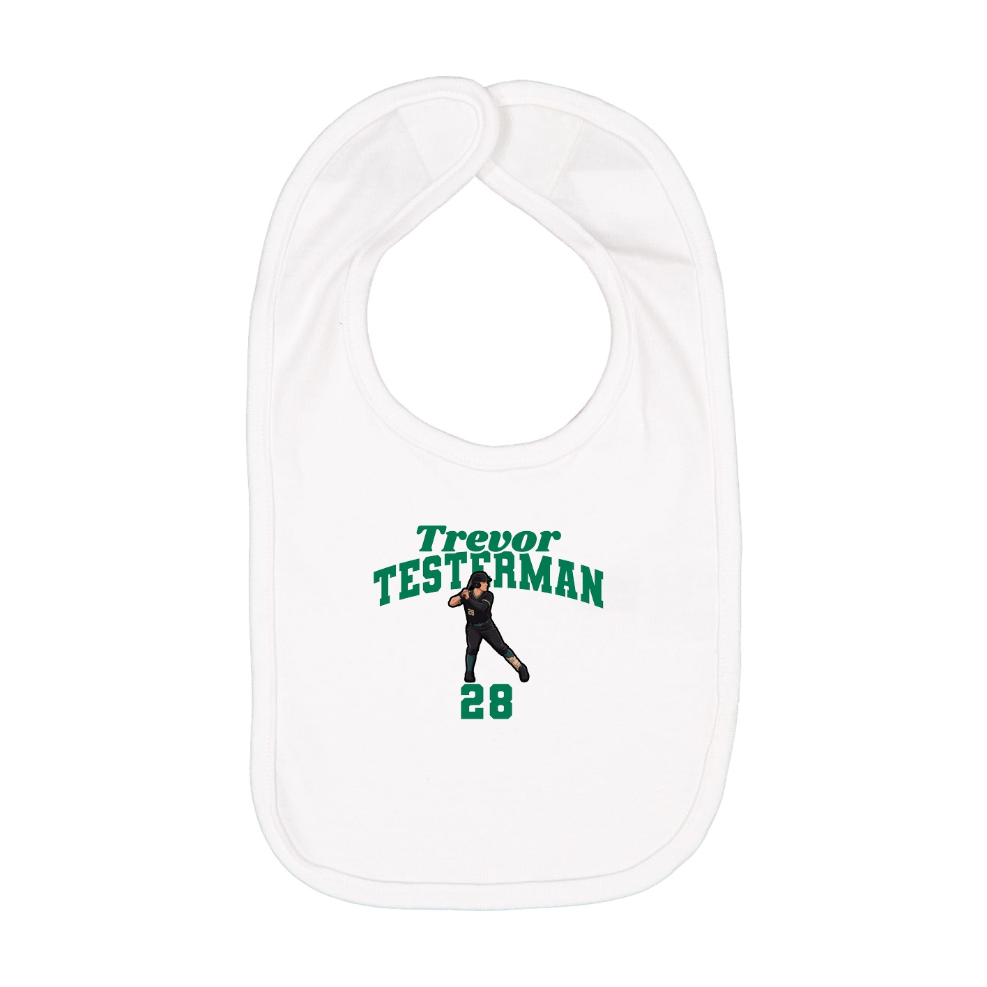 Infant Bib — Signature Arch in White