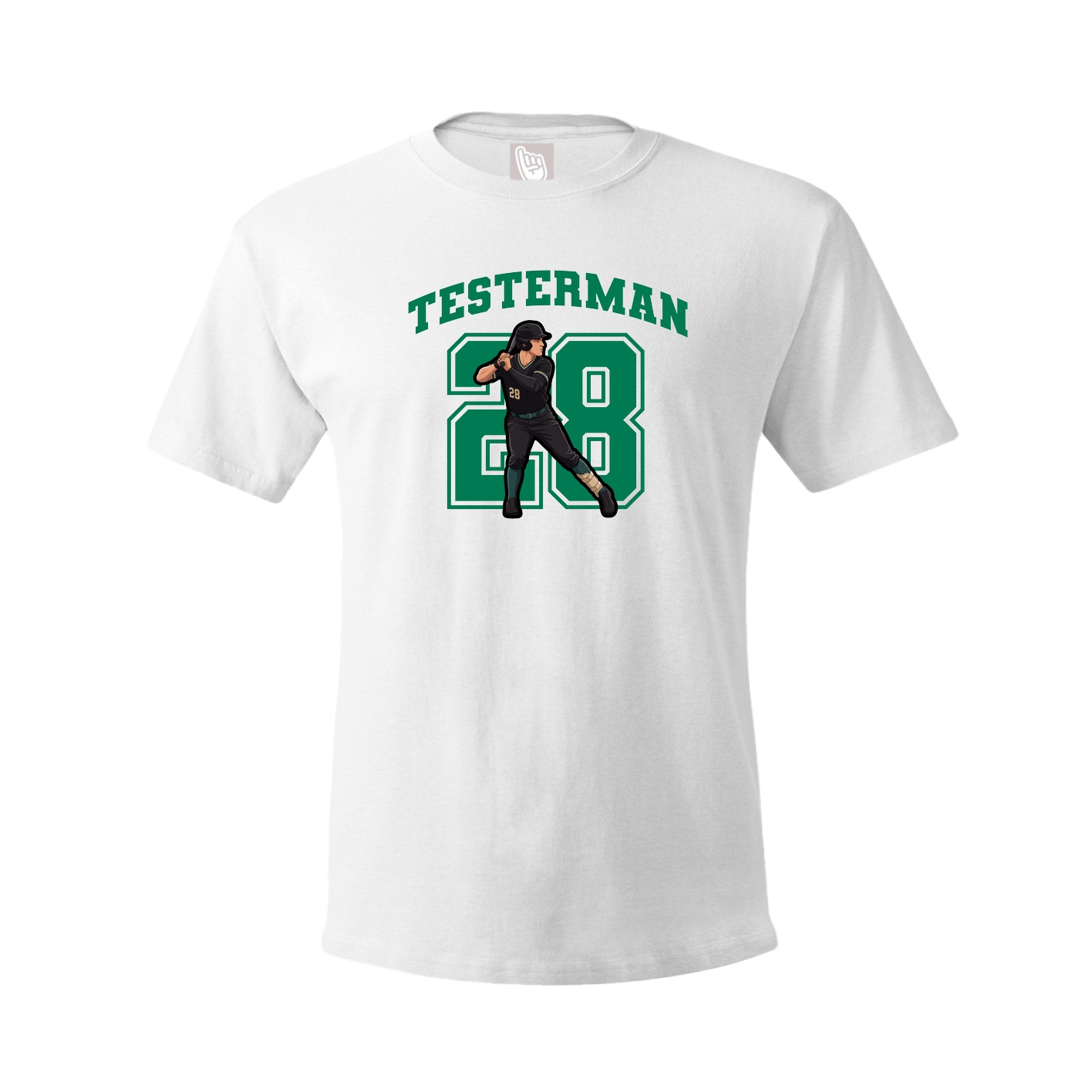 Tee — Number in White