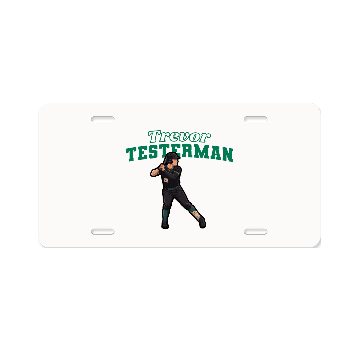 License Plate — Name Arch in Classic