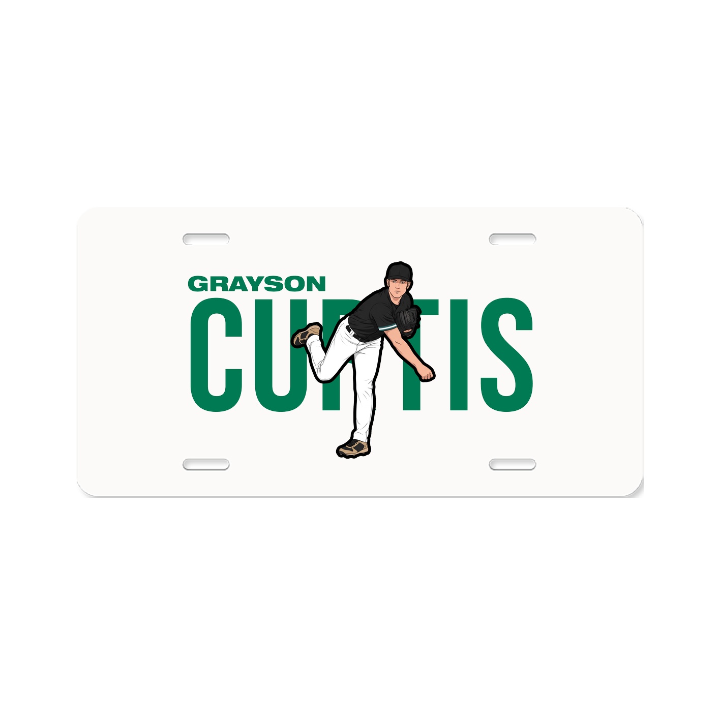 License Plate — Player Name in Classic