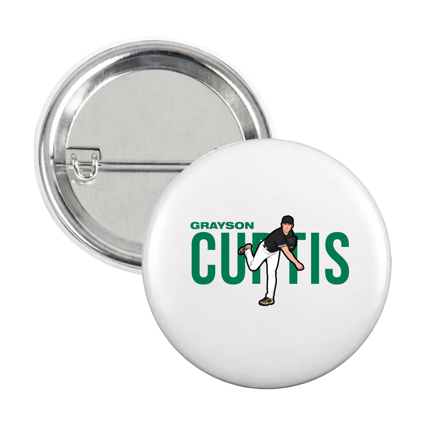 Game Day Button — Player Name in White
