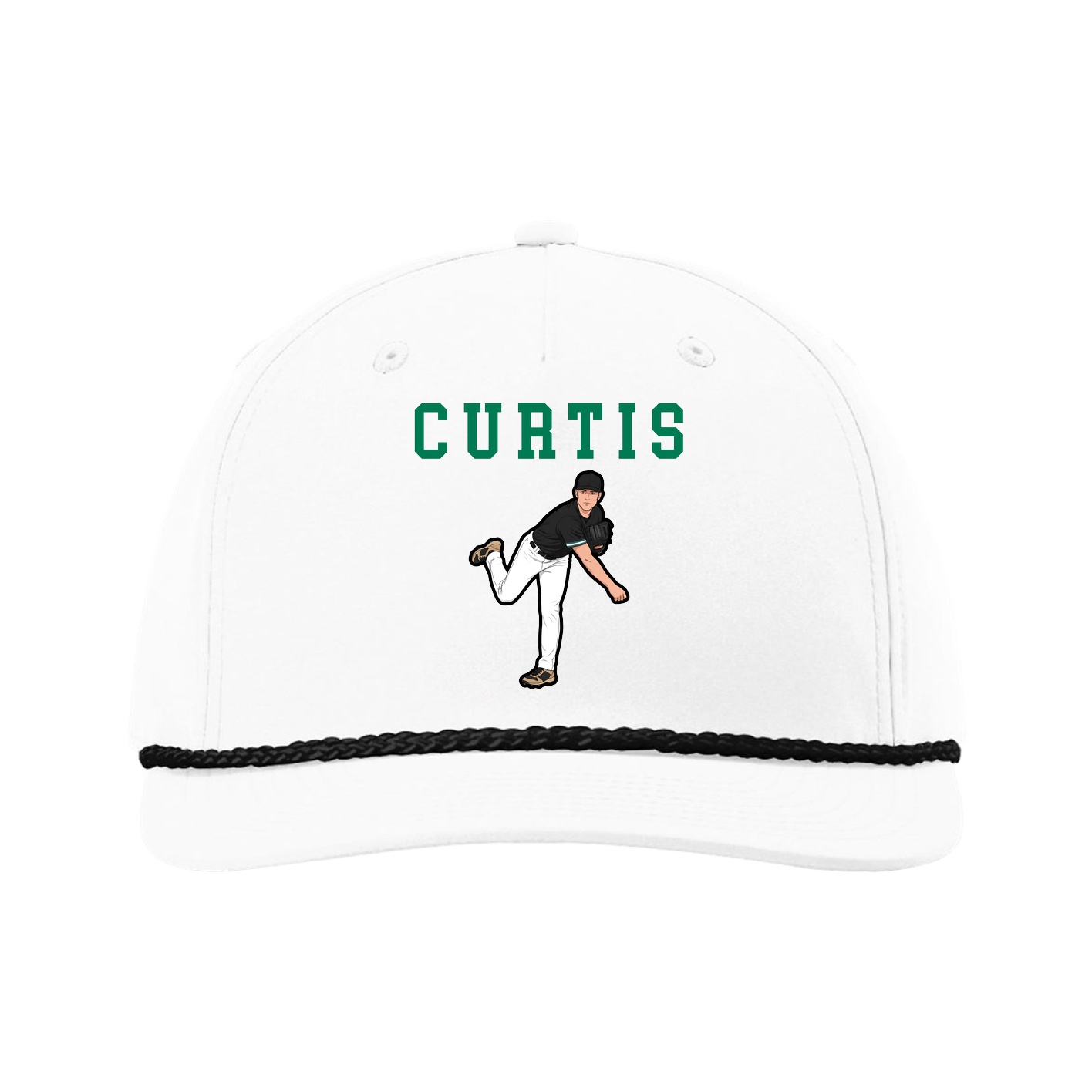 Five-Panel Classic Rope Cap — Shirsey in White