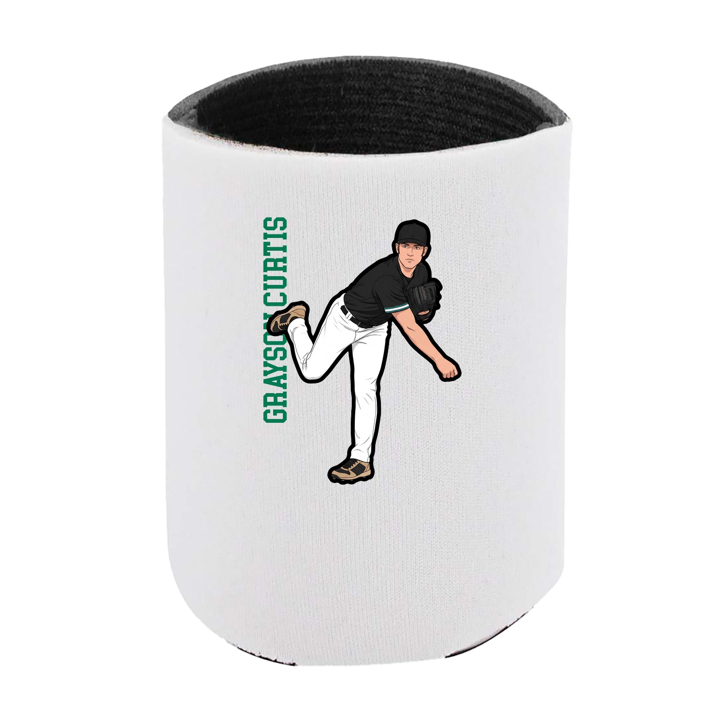 Can Holder — Name Vertical in White