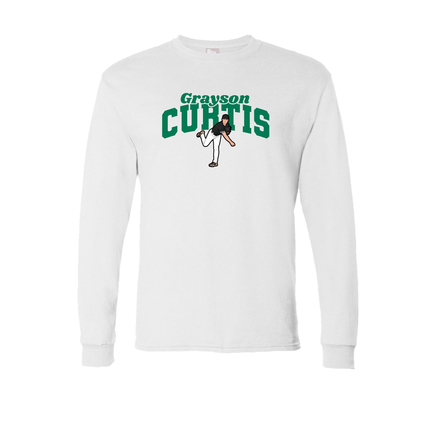 Long Sleeve Tee — Signature Arch in White