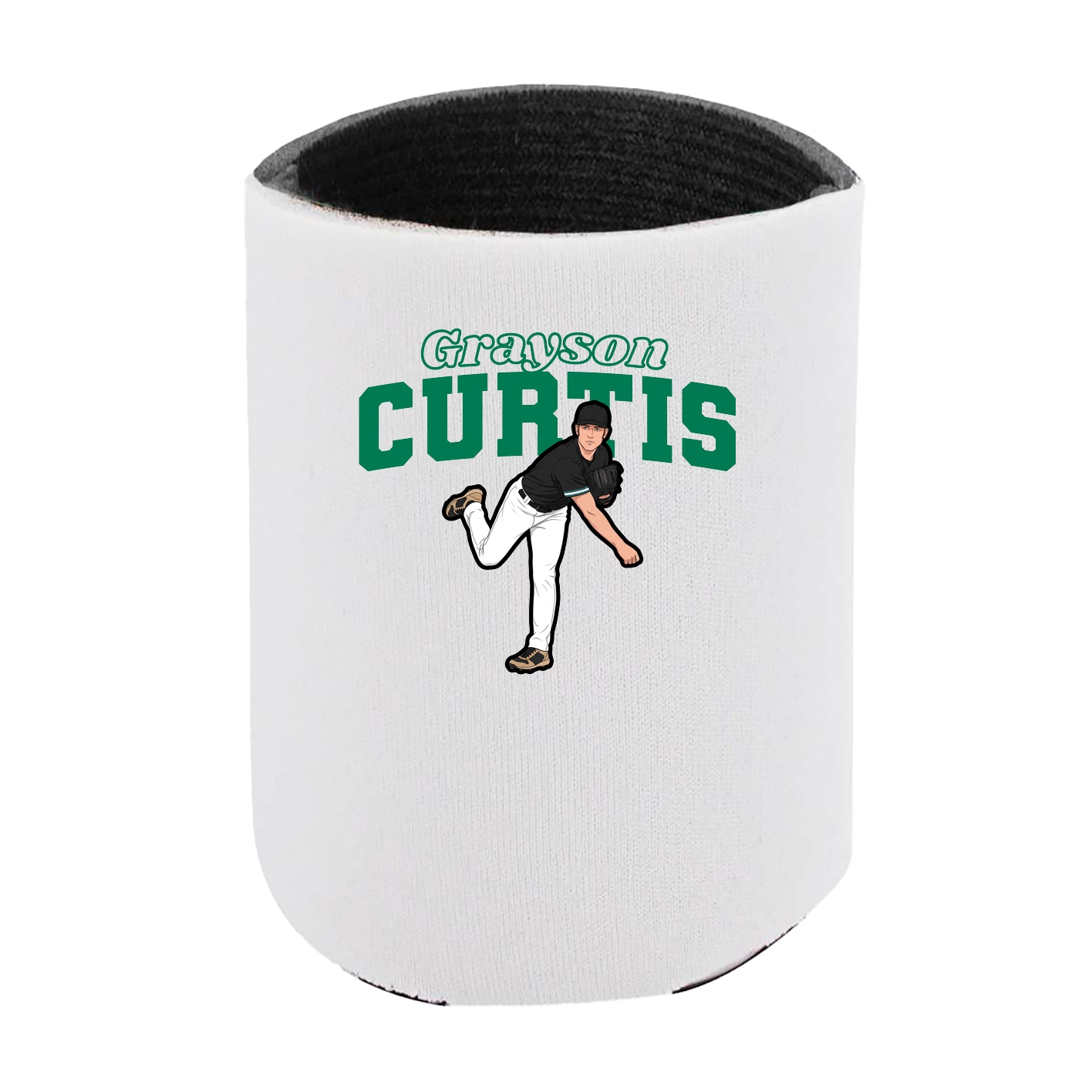 Can Holder — Name Arch in White