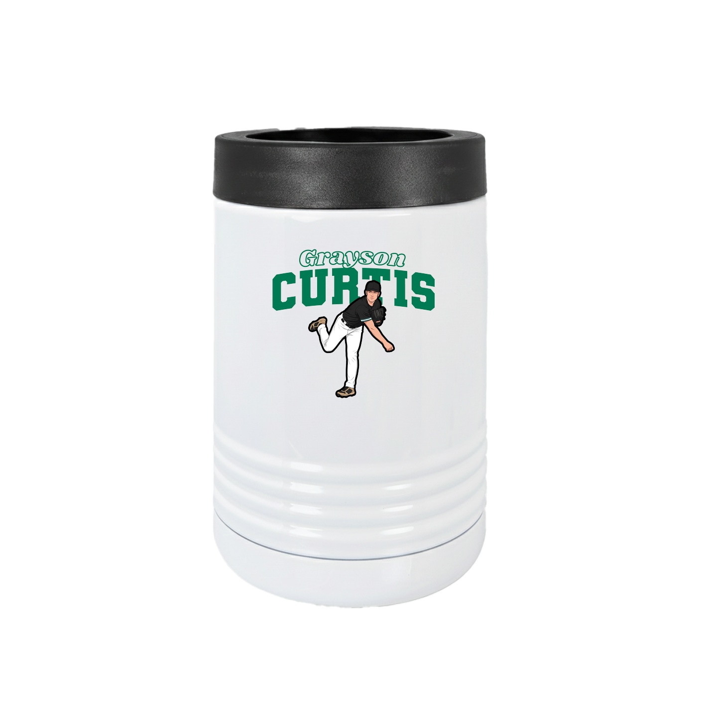 Beverage Holder — Name Arch in White