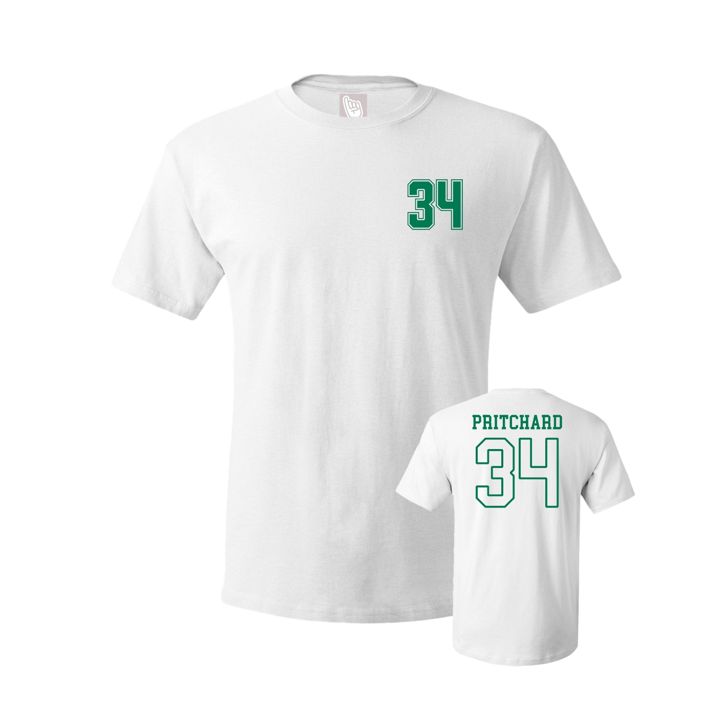 Youth Tee — Chest Back in White