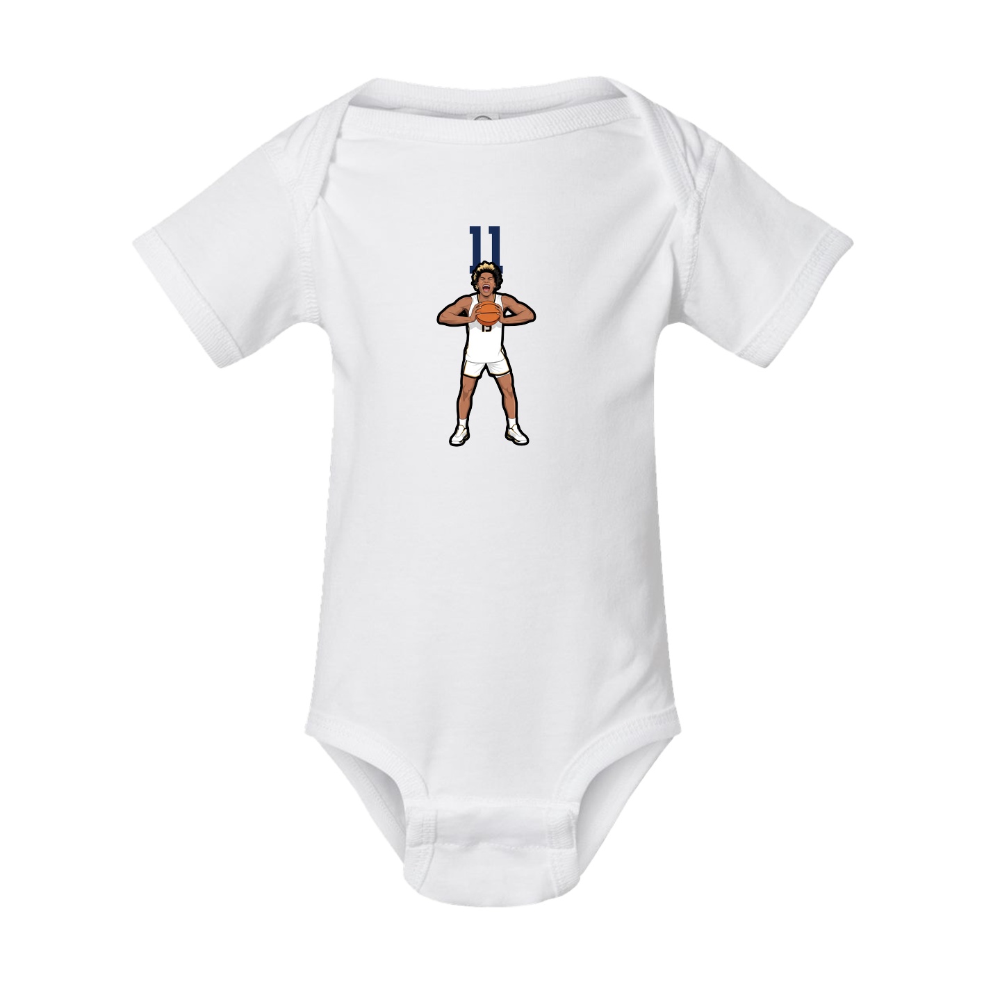Baby Onesie — Number Top in White