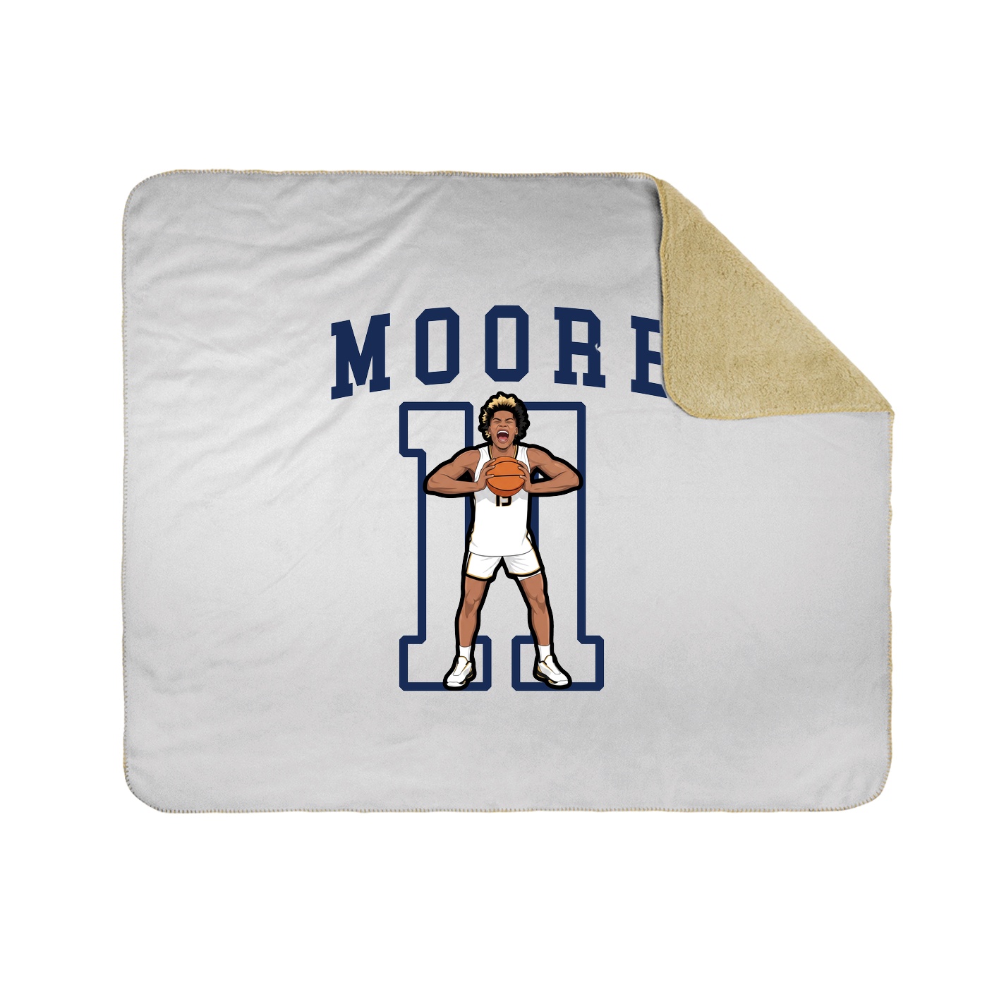 Throw Blanket — Shirsey in White