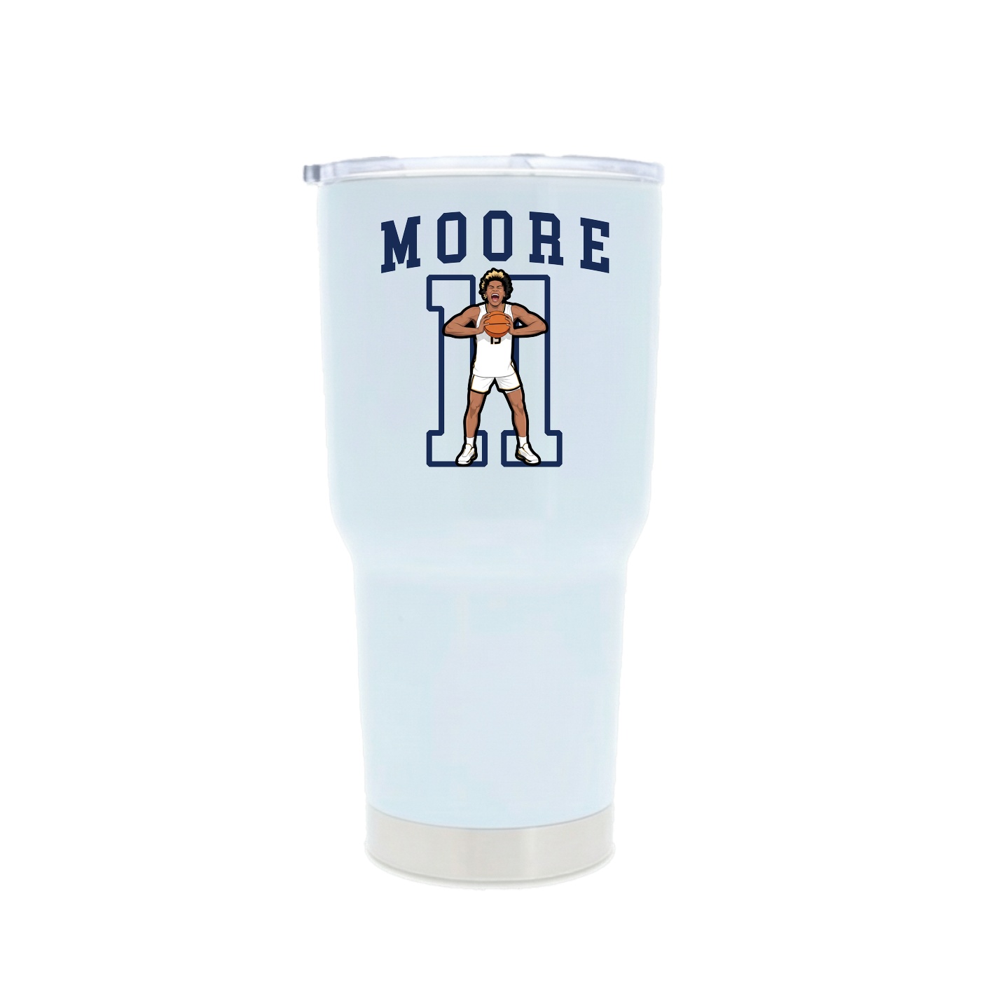 30oz Stainless Steel Tumbler — Shirsey in White