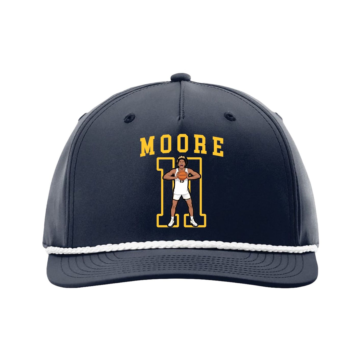 Five-Panel Classic Rope Cap — Shirsey in Navy