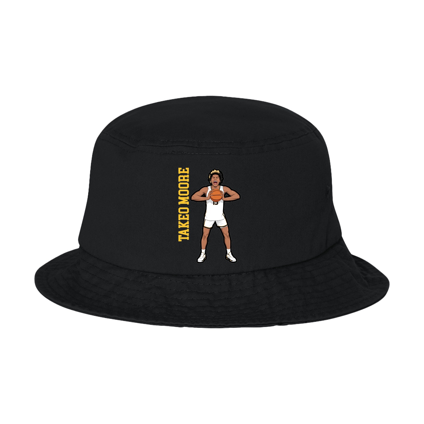 Bucket Cap — Name Vertical in Black