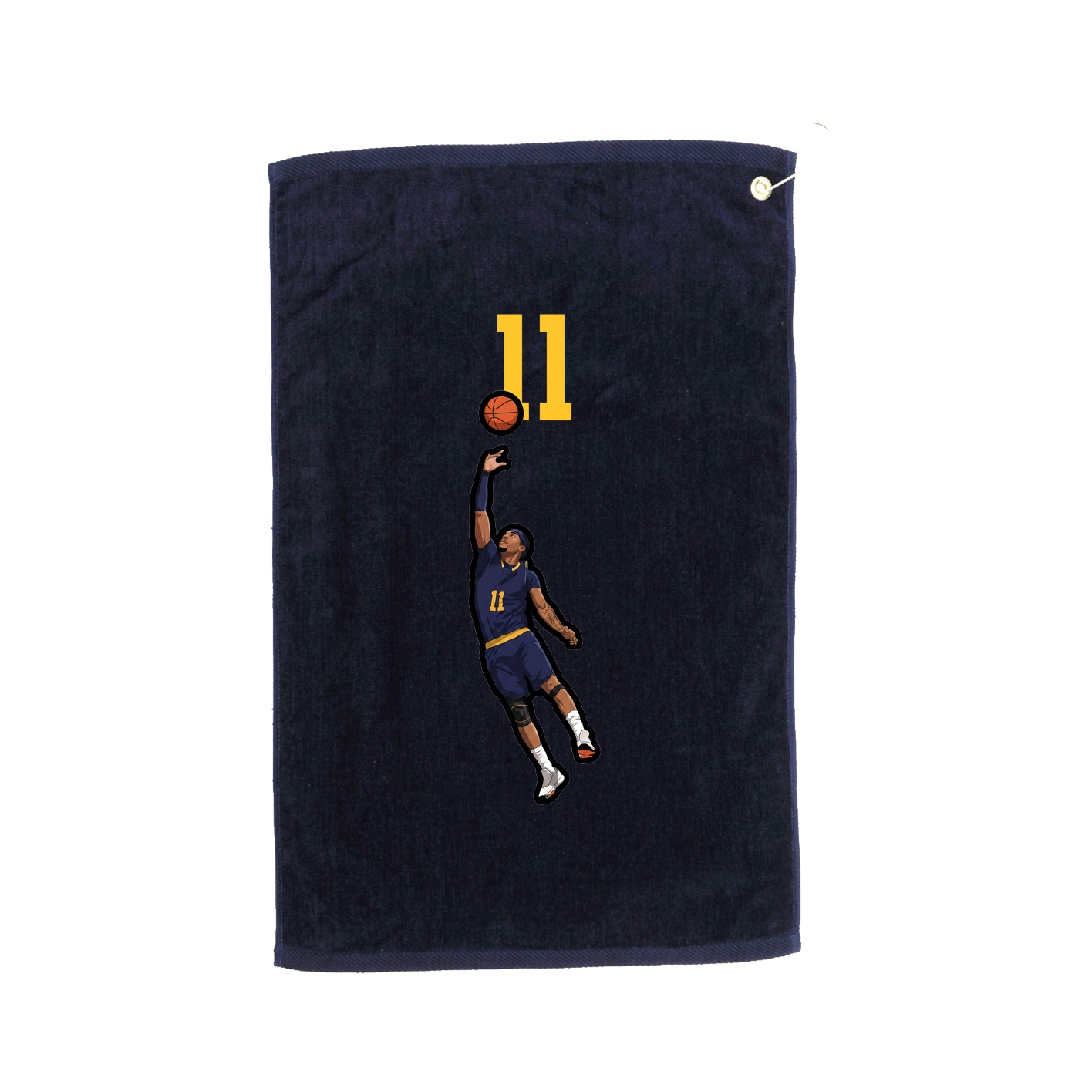 Golf Towel — Number Top in Navy