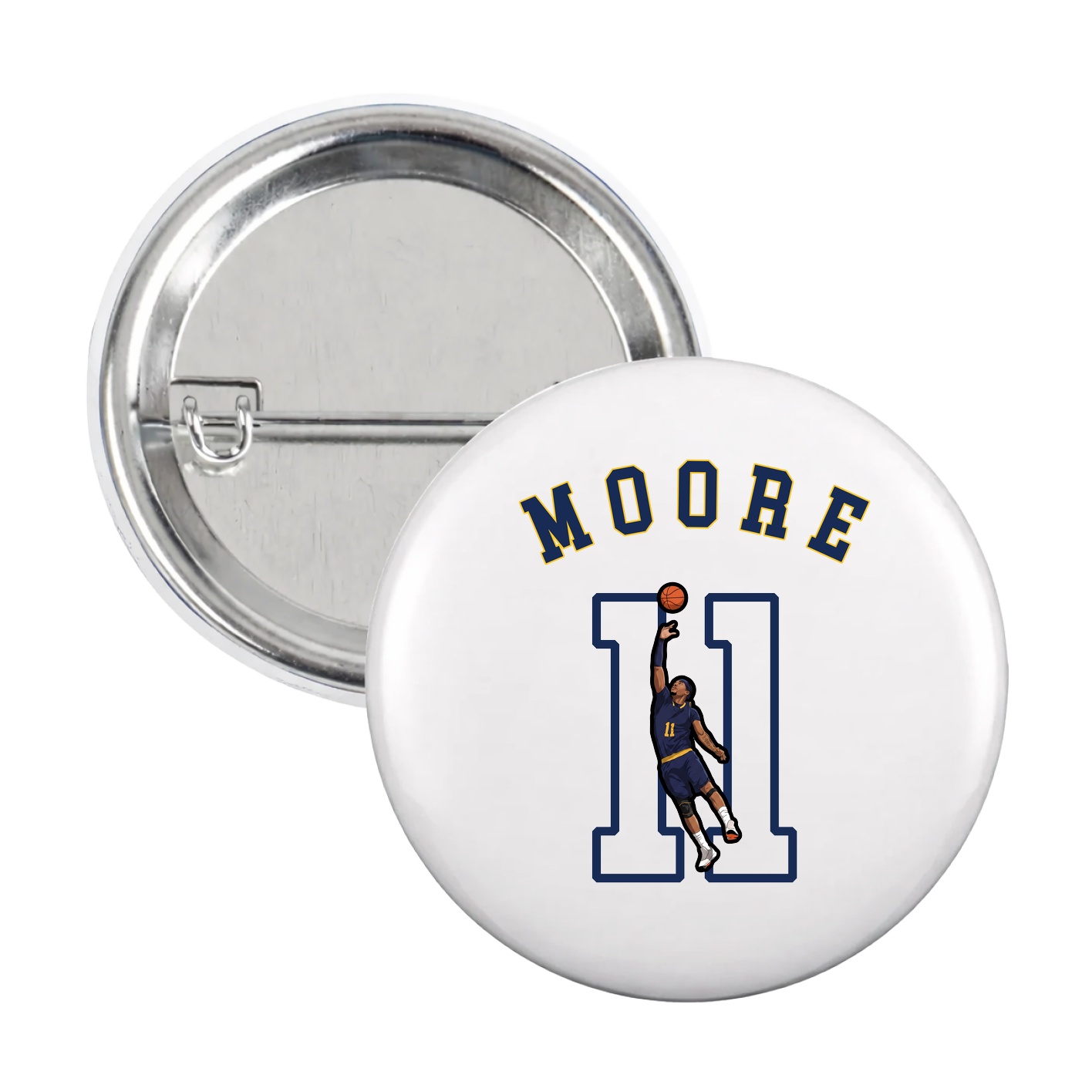 Game Day Button — Shirsey Arch in White