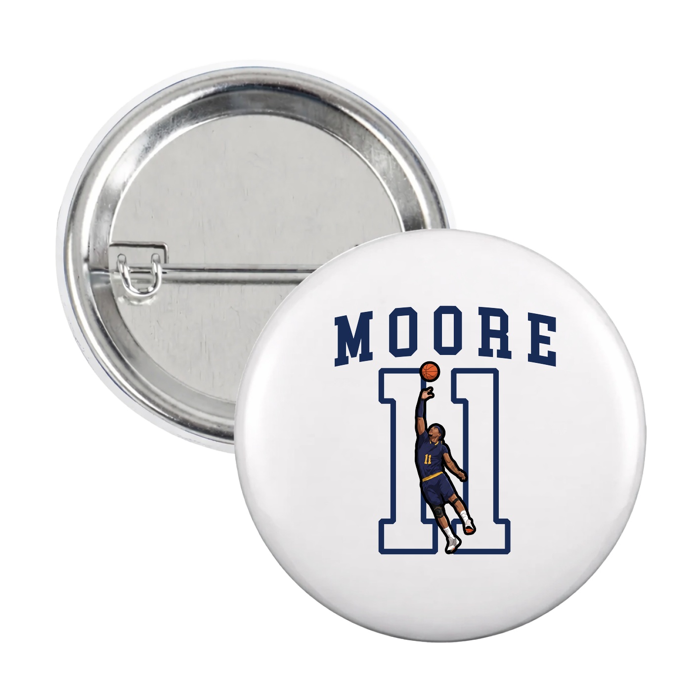 Game Day Button — Shirsey in White