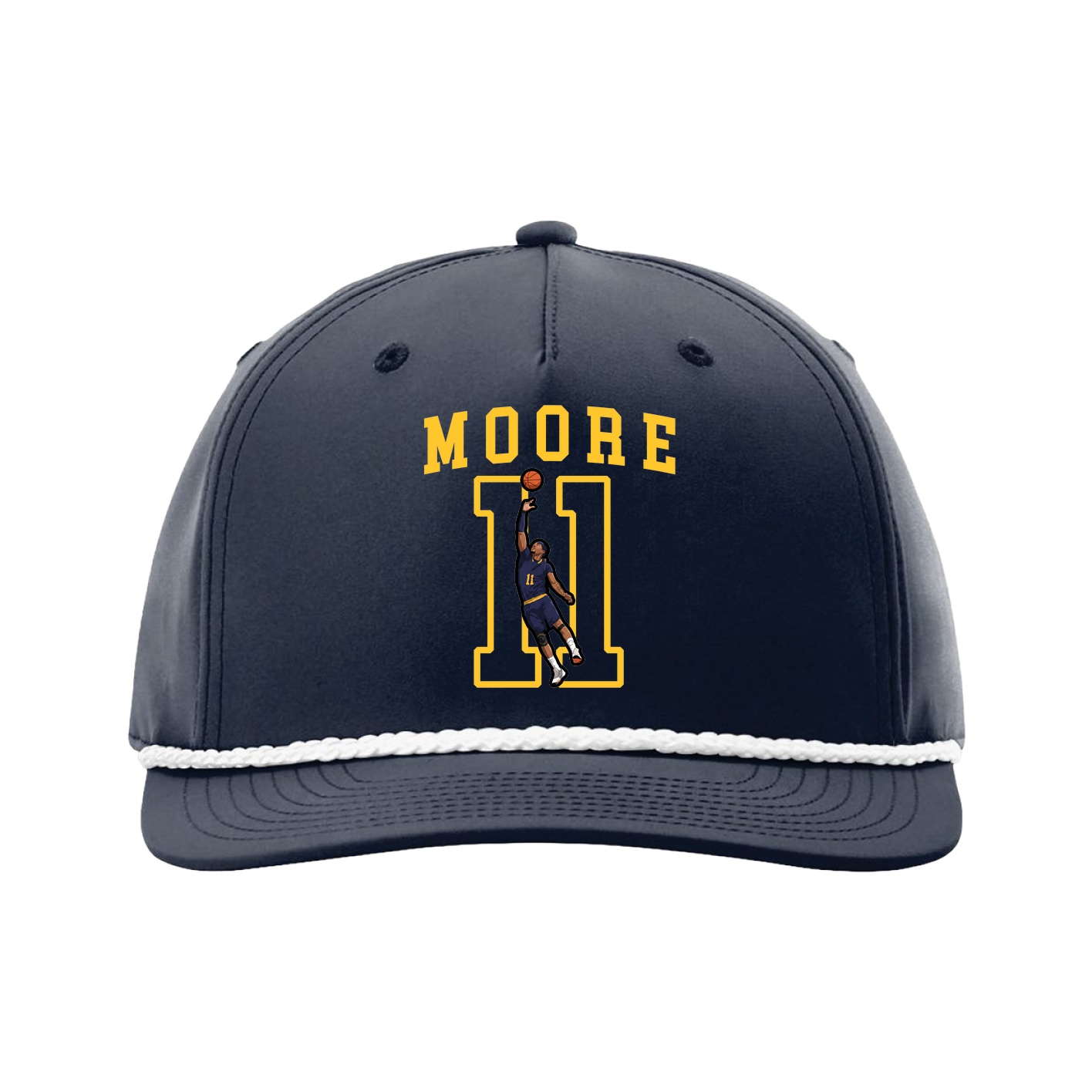 Five-Panel Classic Rope Cap — Shirsey in Navy