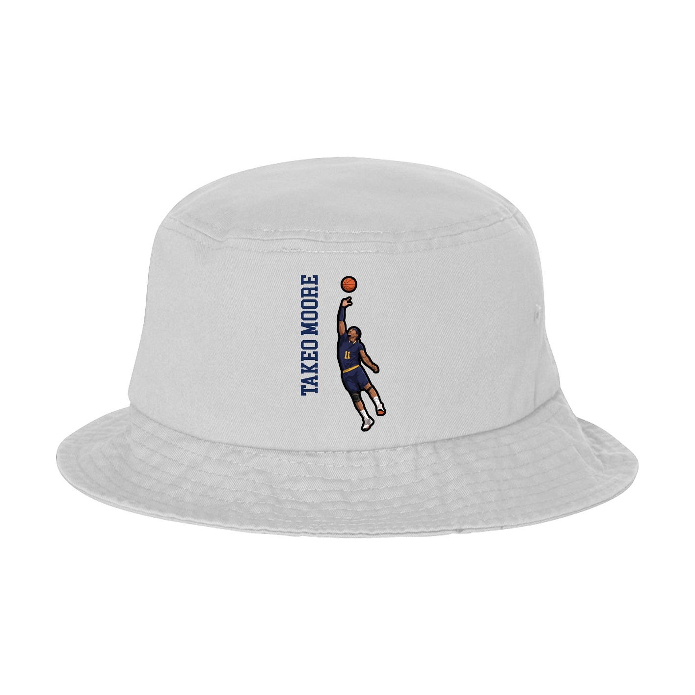 Bucket Cap — Name Vertical in White