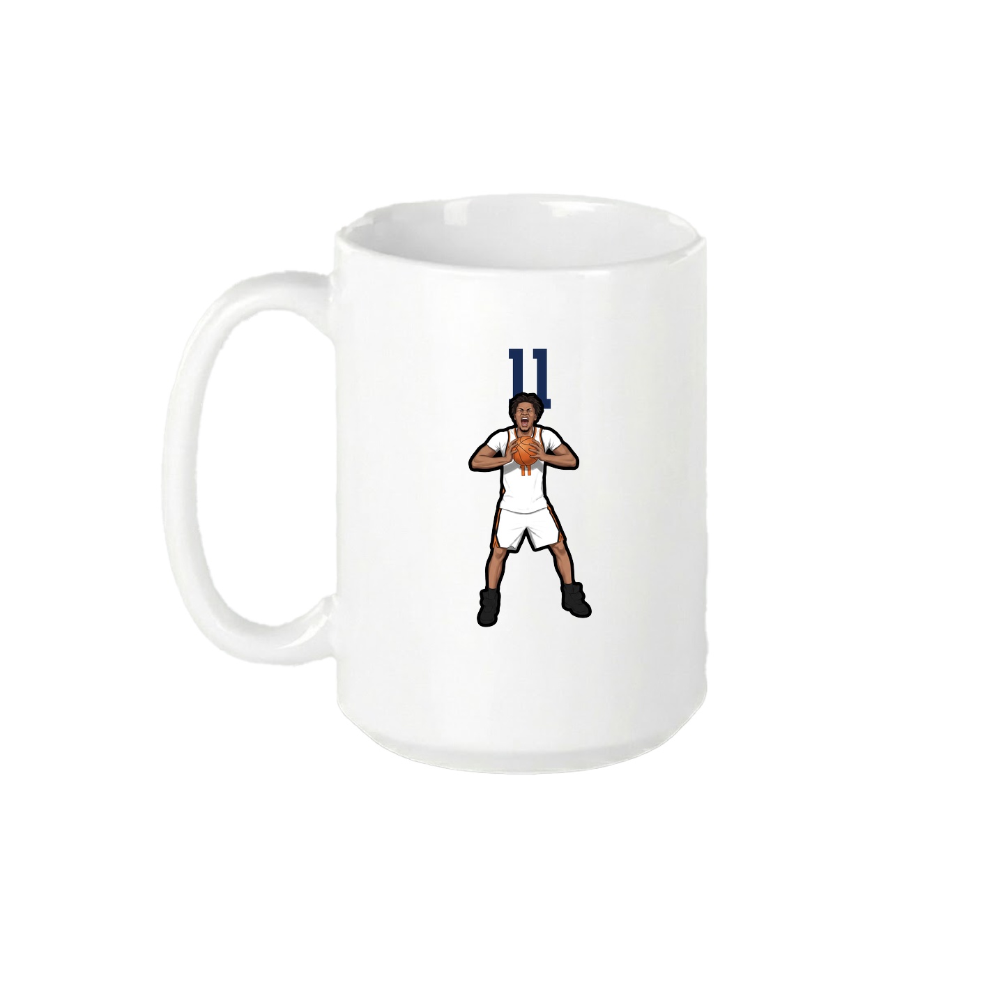 15oz Coffee Mug — Number Top in White