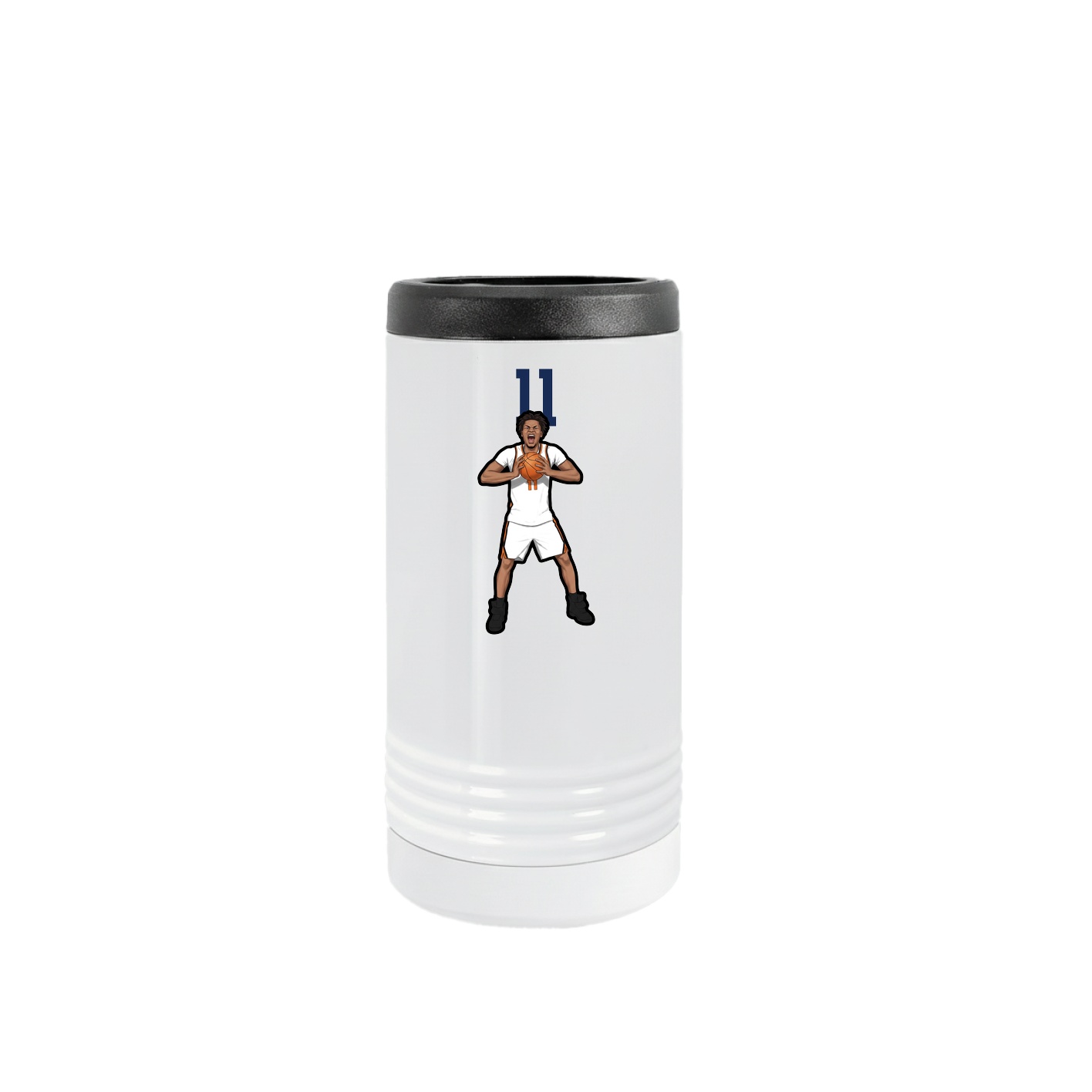 Slim Beverage Holder — Number Top in White