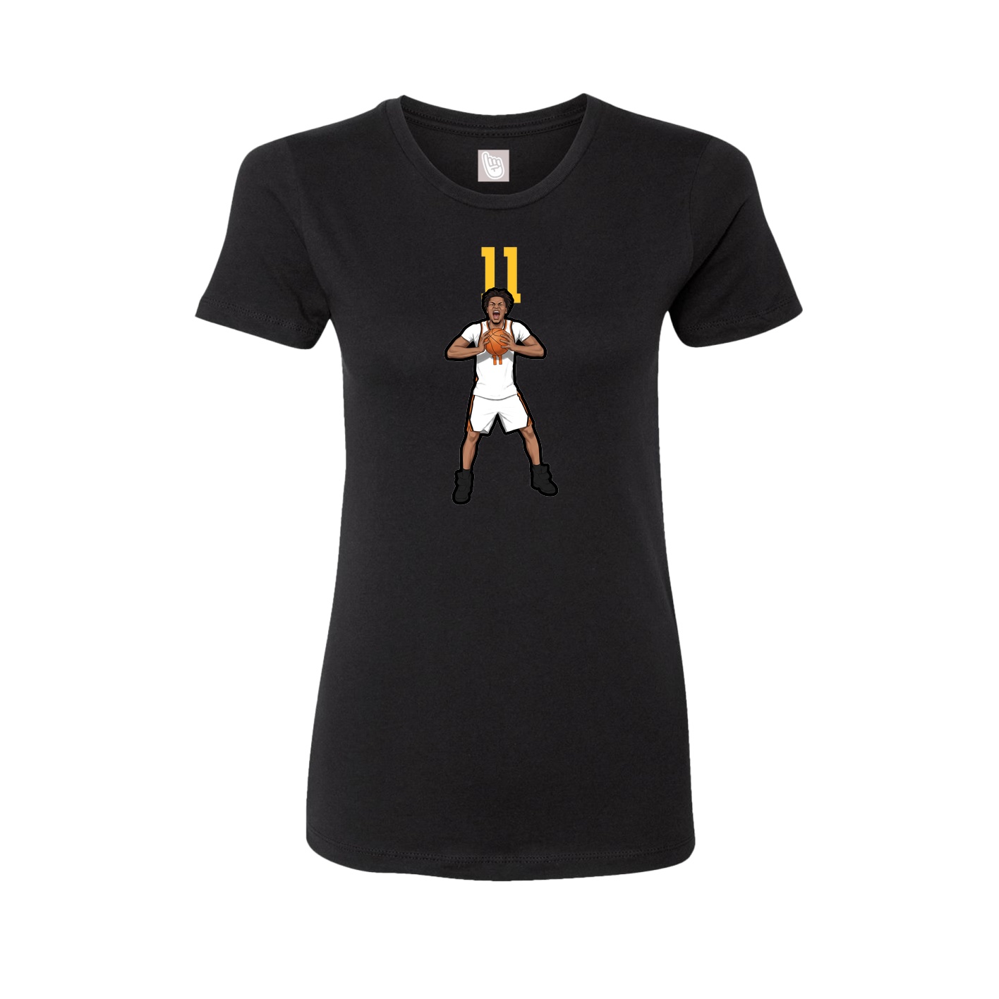 Womens Tee — Number Top in Black