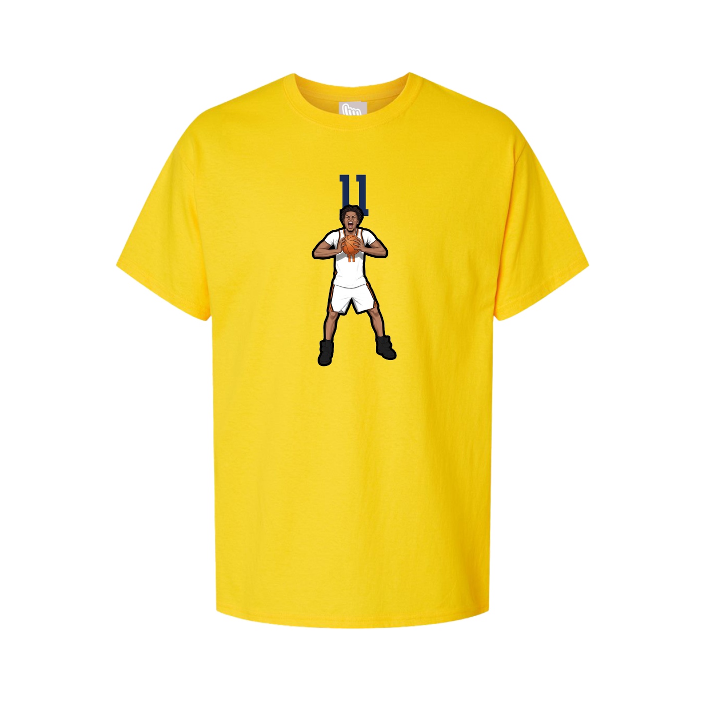 Youth Tee — Number Top in Gold