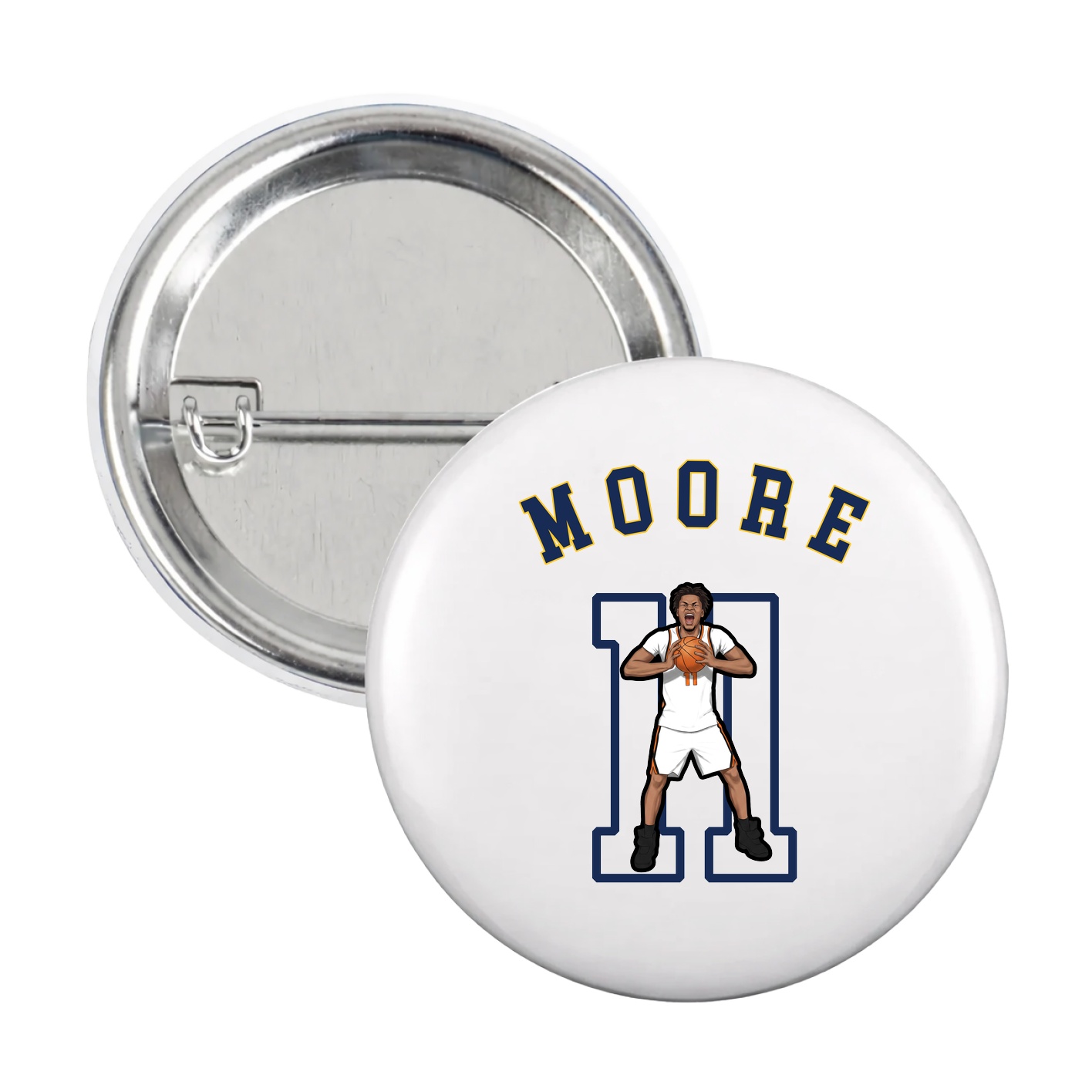 Game Day Button — Shirsey Arch in White