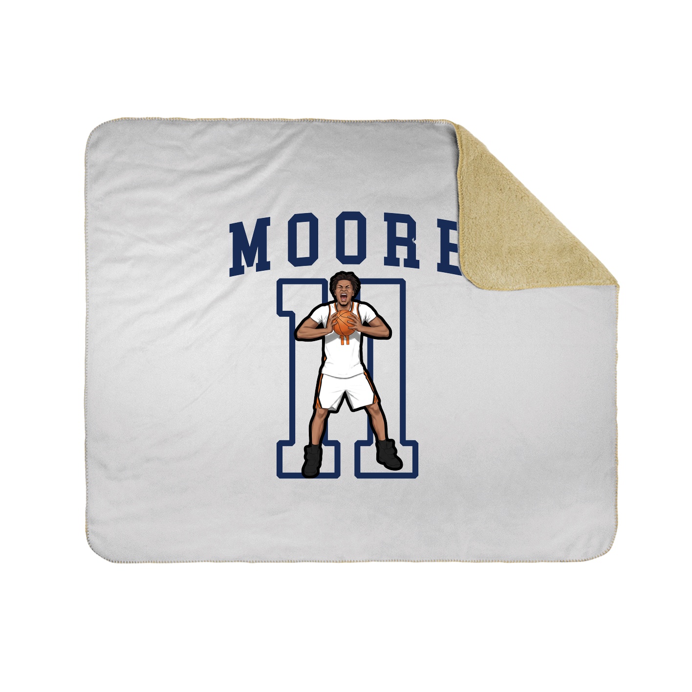 Throw Blanket — Shirsey in White