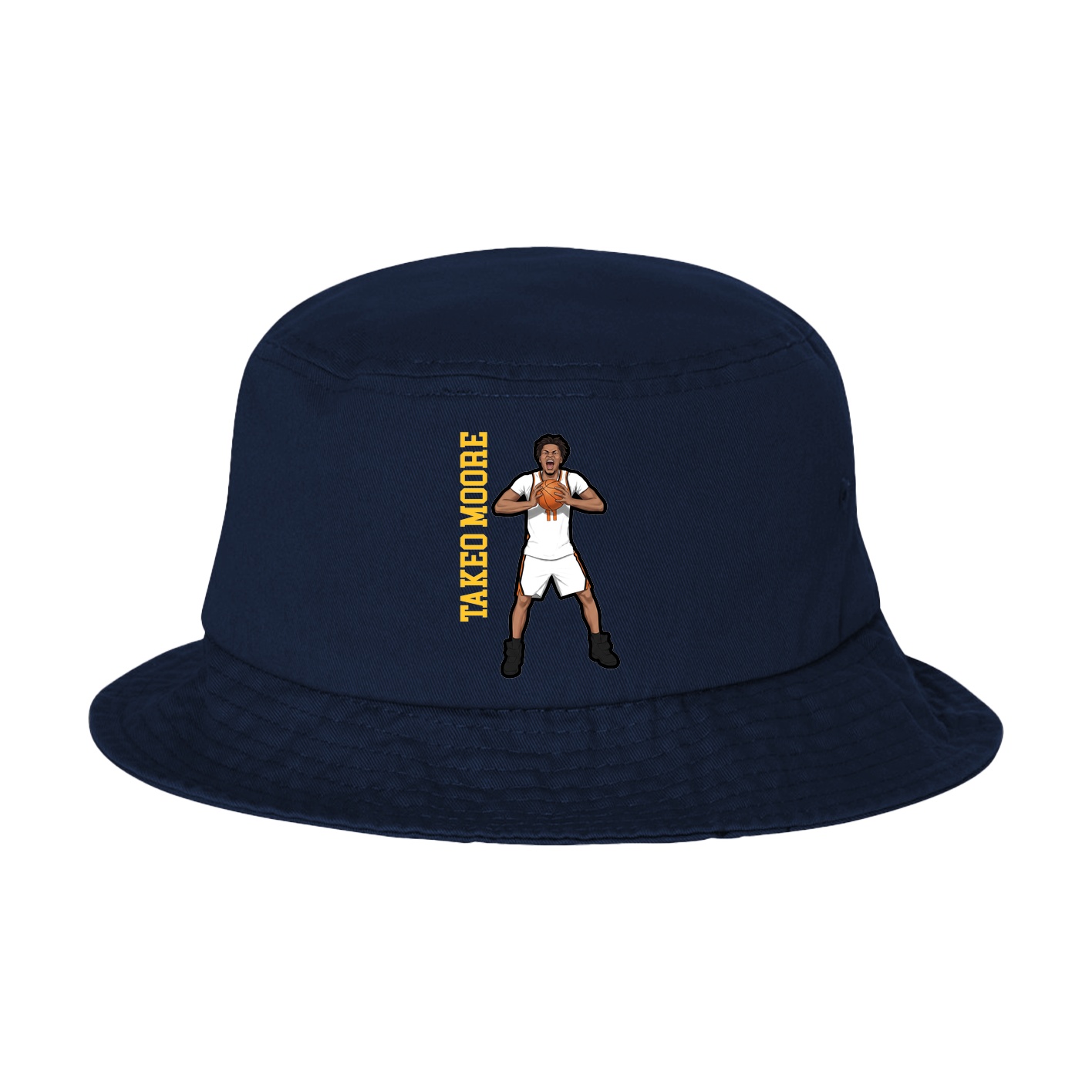 Bucket Cap — Name Vertical in Navy
