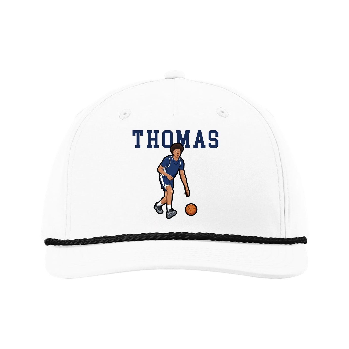 Five-Panel Classic Rope Cap — Shirsey in White