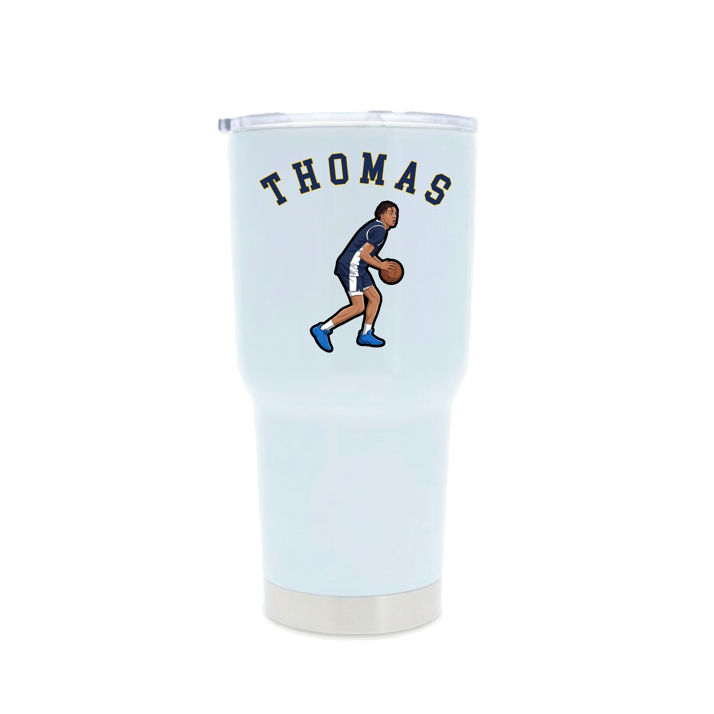 30oz Stainless Steel Tumbler — Shirsey Arch in White