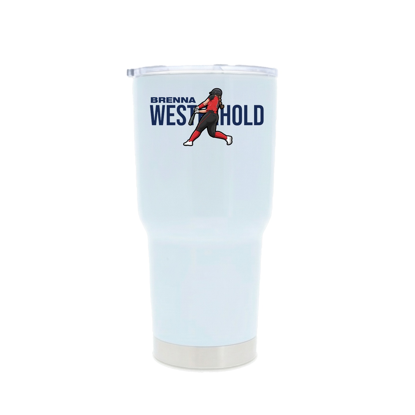 30oz Stainless Steel Tumbler — Player Name in White