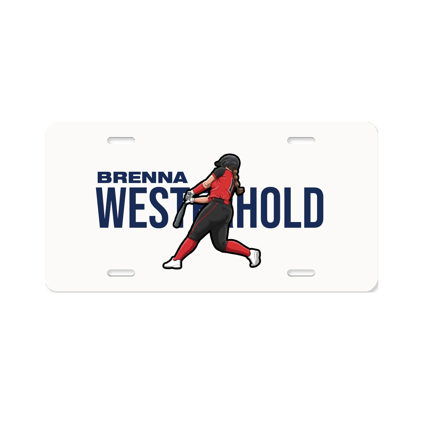 License Plate — Player Name in Classic