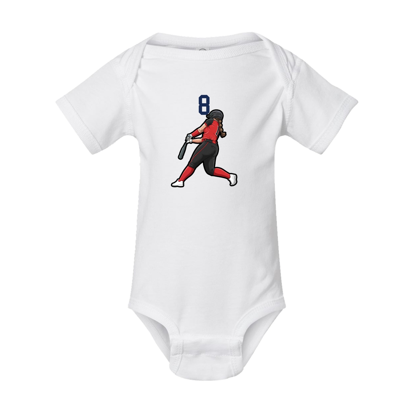 Baby Onesie — Number Top in White
