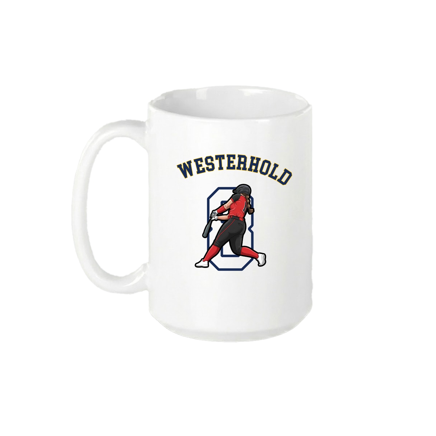 15oz Coffee Mug — Shirsey Arch in White