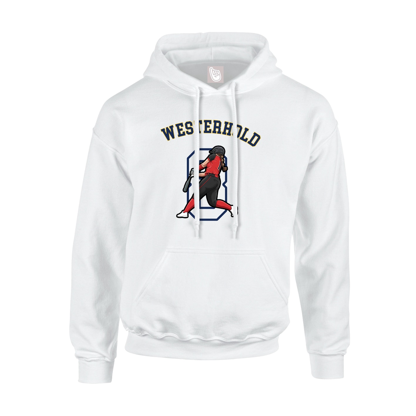 Hoodie — Shirsey Arch in White