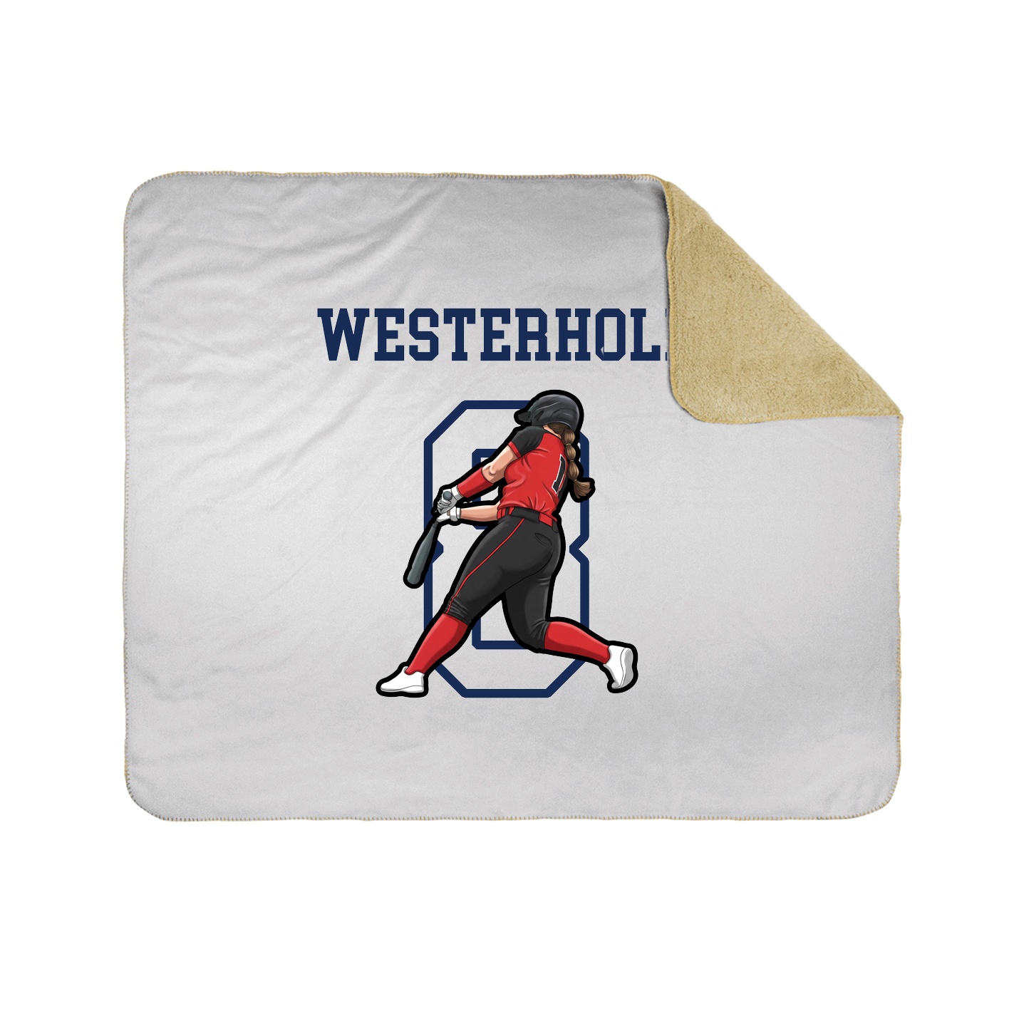 Throw Blanket — Shirsey in White